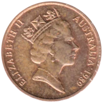 Preview 1 cent, 1989 obverse