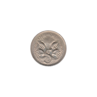 Preview 5 cents, 1968 reverse