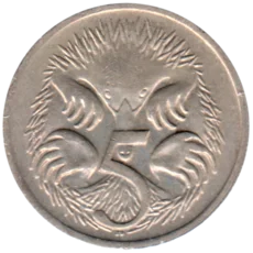 Preview 5 cents, 1968 reverse