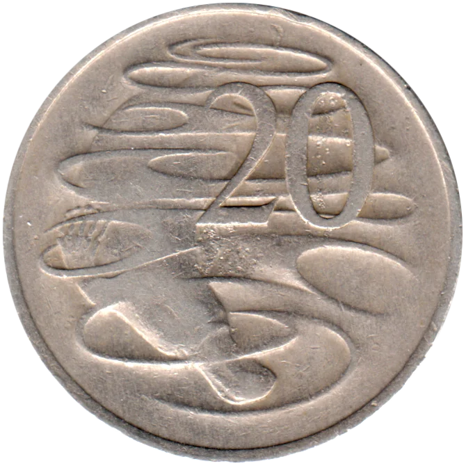 20 cents, 1970 Reverse