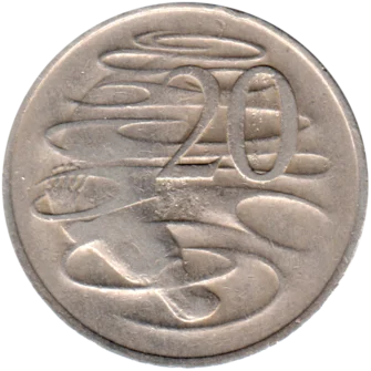 Preview 20 cents, 1970 reverse