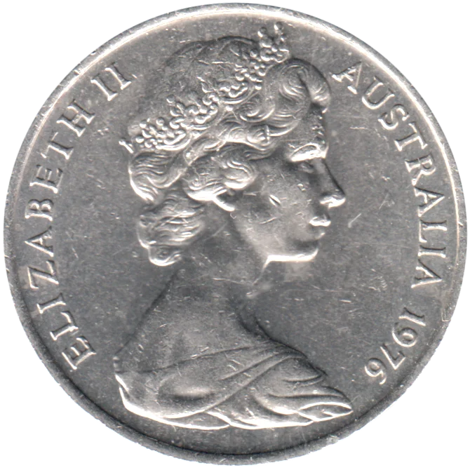 20 cents, 1976 Obverse