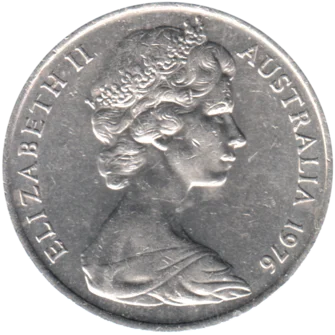 Preview 20 cents, 1976 obverse