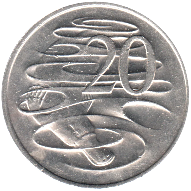 20 cents, 1976 Reverse