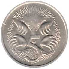 Preview 5 cents, 1984 reverse
