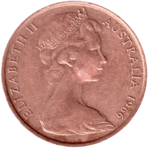 2 cents, 1966 Obverse