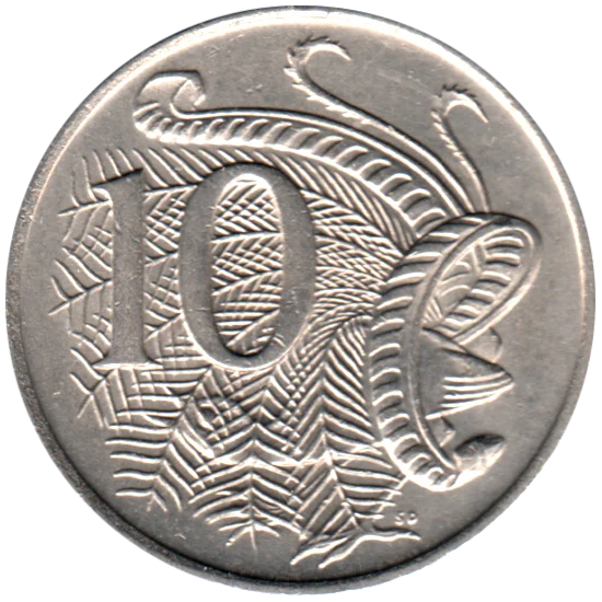 10 cents, 1982 Reverse