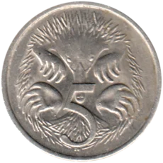 Preview 5 cents, 1982 reverse