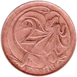 Preview 2 cents, 1967 reverse