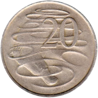 Preview 20 cents, 1974 reverse