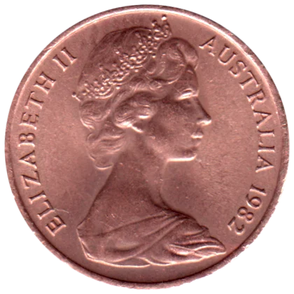 1 cent, 1982 Obverse