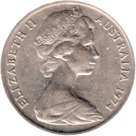 Preview 10 cents, 1974 obverse