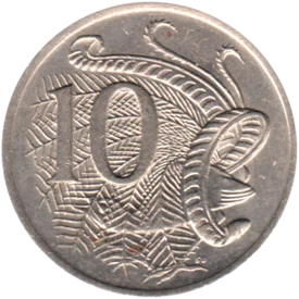 Preview 10 cents, 1974 reverse