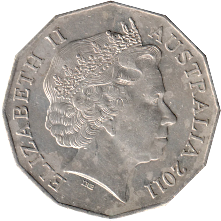 50 cents, 2011 Obverse