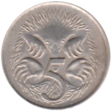 Preview 5 cents, 1966 reverse