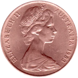 Preview 2 cents, 1983 obverse