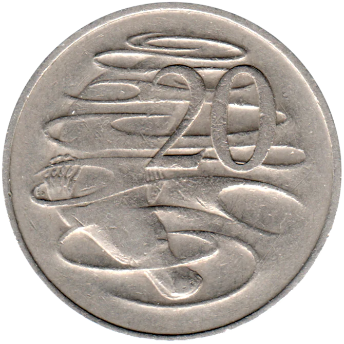 20 cents, 1966 Reverse