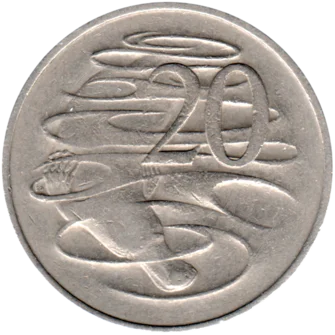 Preview 20 cents, 1966 reverse
