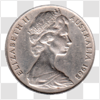 Preview 20 cents, 1968 obverse