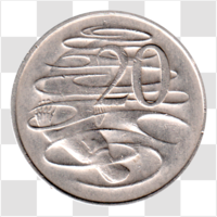 Preview 20 cents, 1968 reverse