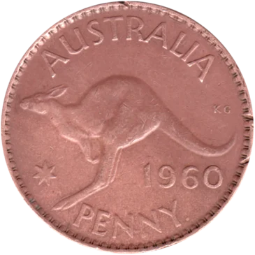 Preview 1 penny, 1960 reverse