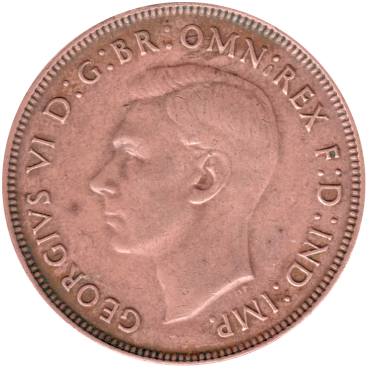 1 penny, 1942 Obverse