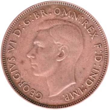 Preview 1 penny, 1942 obverse