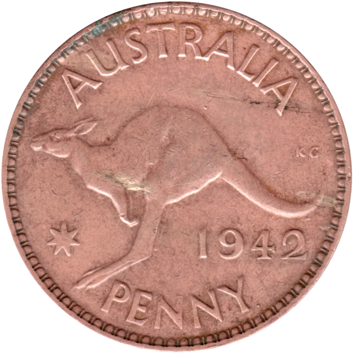 1 penny, 1942 Reverse