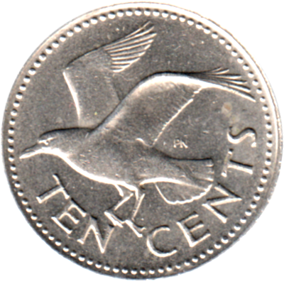 10 cents, 1980 Reverse