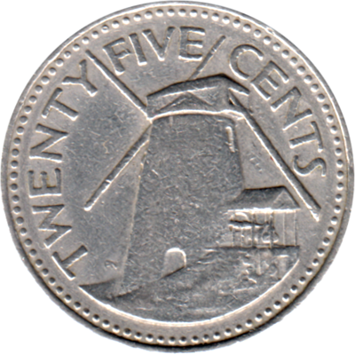 25 cents, 1987 Reverse