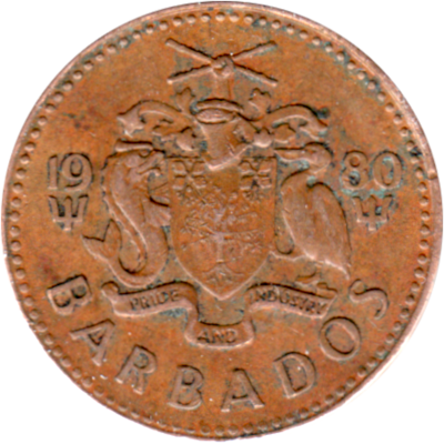 1 cent, 1980 Obverse