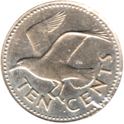 10 cents, 1984 Reverse