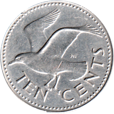10 cents, 1987 Reverse