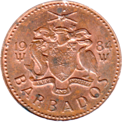 1 cent, 1984 Obverse