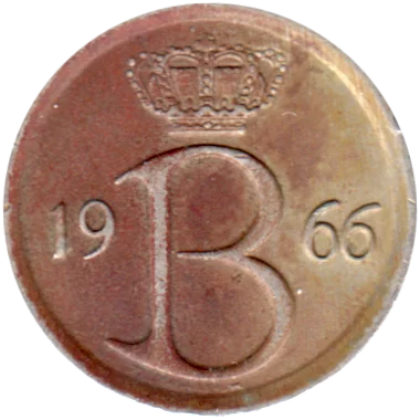 25 centimes, 1966 Obverse