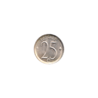 Preview 25 centimes, 1966 reverse
