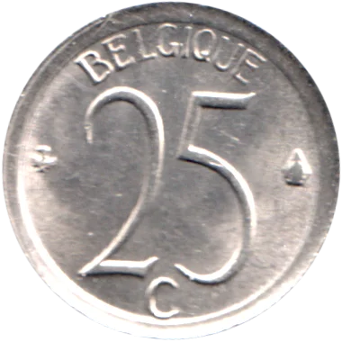 25 centimes, 1974 Reverse