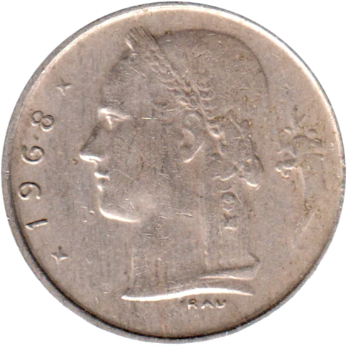 1 Franc, 1968 Obverse