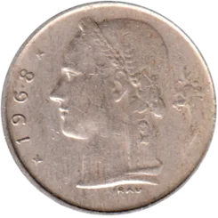 Preview 1 Franc, 1968 obverse