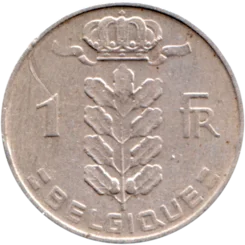 Preview 1 Franc, 1968 reverse