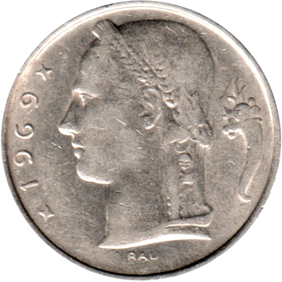 5 Francs, 1969 Obverse