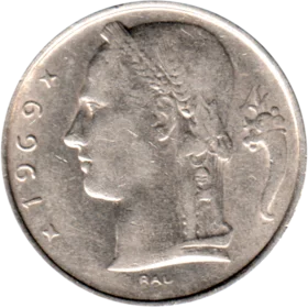 Preview 5 Francs, 1969 obverse