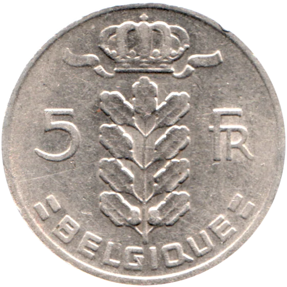 5 Francs, 1969 Reverse