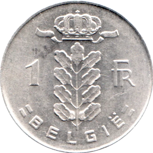 1 Franc, 1970 Reverse