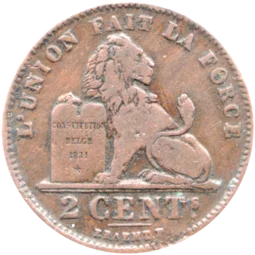 Preview 2 centimes, 1909 reverse