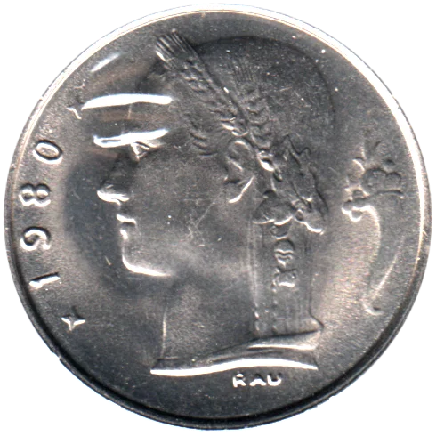 1 Franc, 1980 Obverse