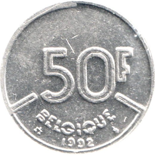 50 Francs, 1992 Reverse