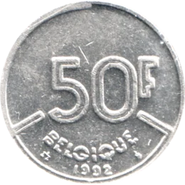 Preview 50 Francs, 1992 reverse