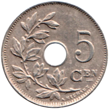 5 centimes, 1910 Reverse