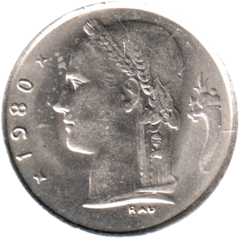 1 Franc, 1980 Obverse